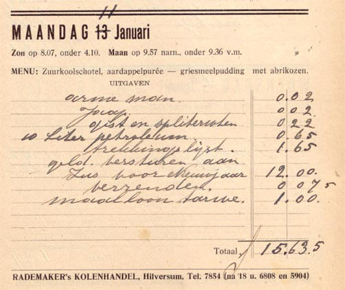 uitgaven in 1936...