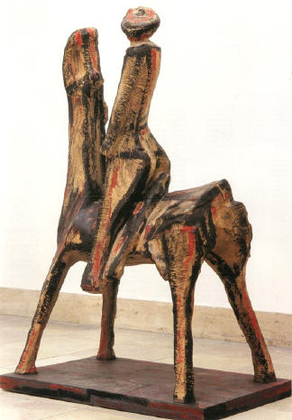 marino marini - paard met ruiter...