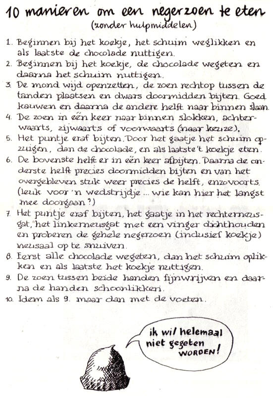 hoe eet ik een negerzoen?
