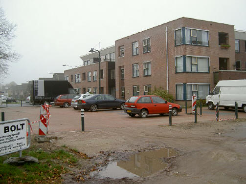 3 november - de parkeerplaats is klaar...