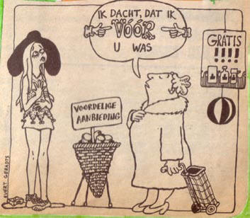 jammer dat hij geen vaste krantenstrip maakt...