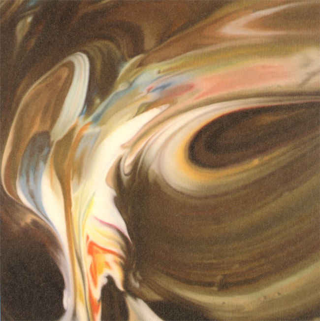 een vloeiend abstract schilderij