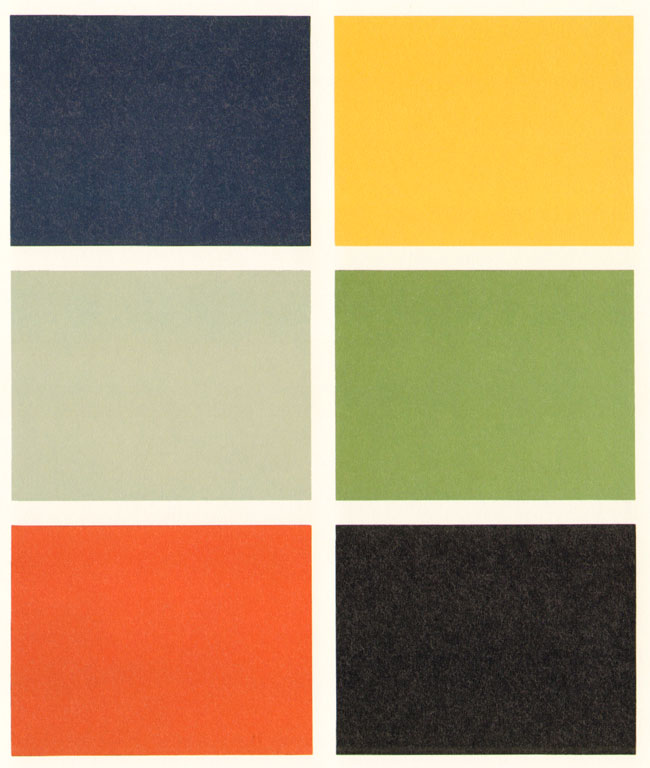 zes kleuren...