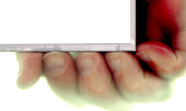 slordig geknipte nagels...