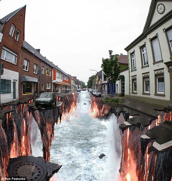 straatschildering...