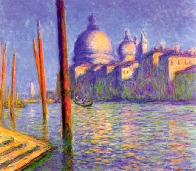 claude monet schildert venetië in 1908...
