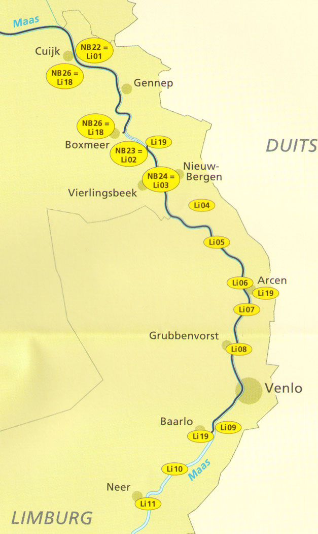 deel van de verenkaart...