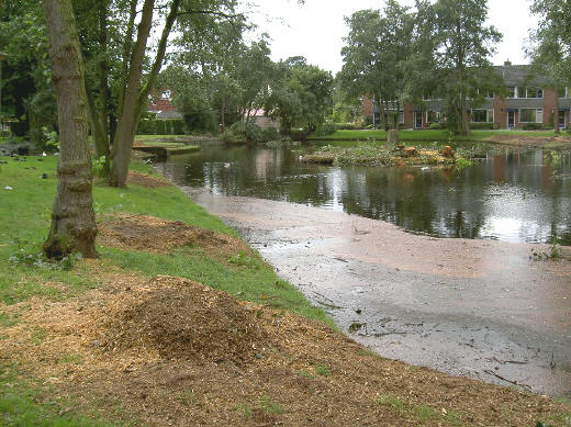 het bewijsmateriaal is meteen afgevoerd...