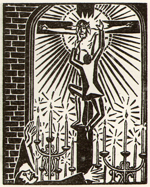 in de kerk...
