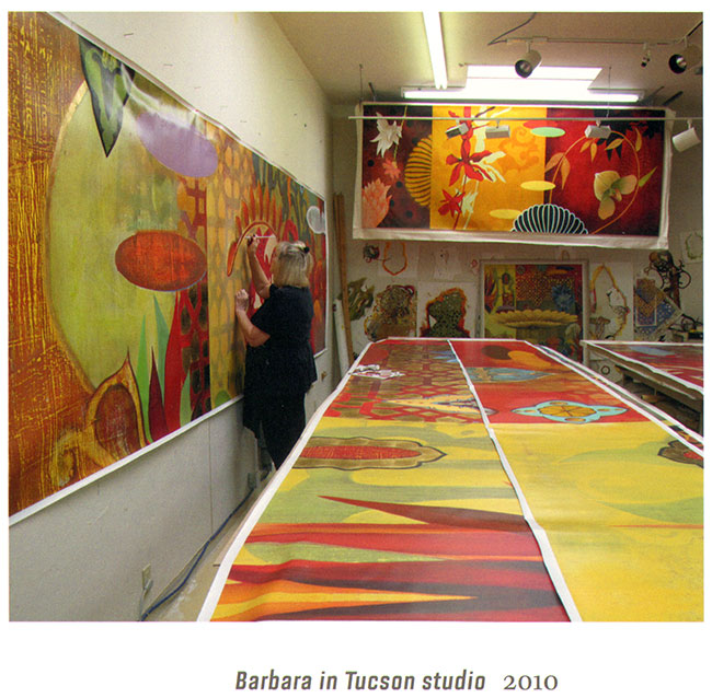 in haar studio