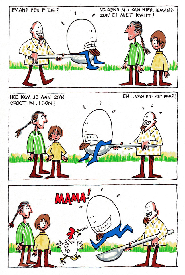 leon en het ei