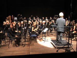 dit was de stilte voor de storm - het orkest zit te stemmen...