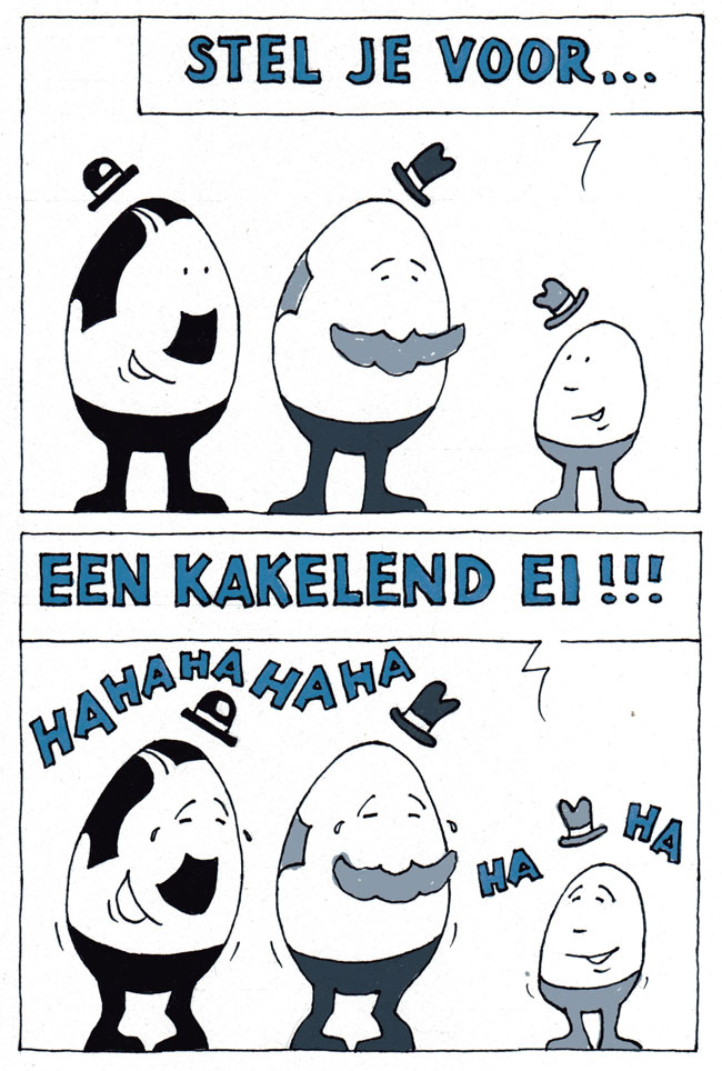 een kakelend ei...
