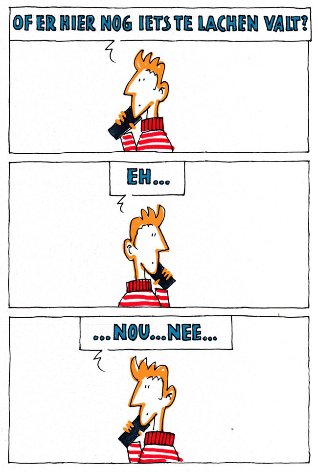 of er nog wat te lachen is...