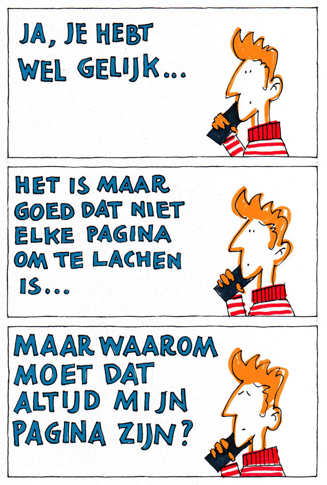 niet elke pagina is om te lachen...