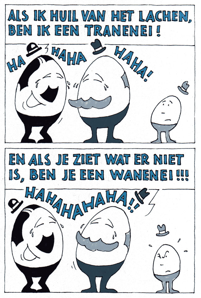 meer eierenhumor...