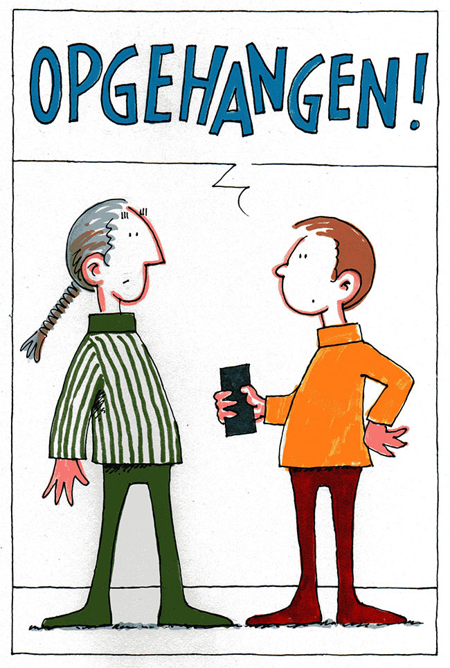 opgehangen...