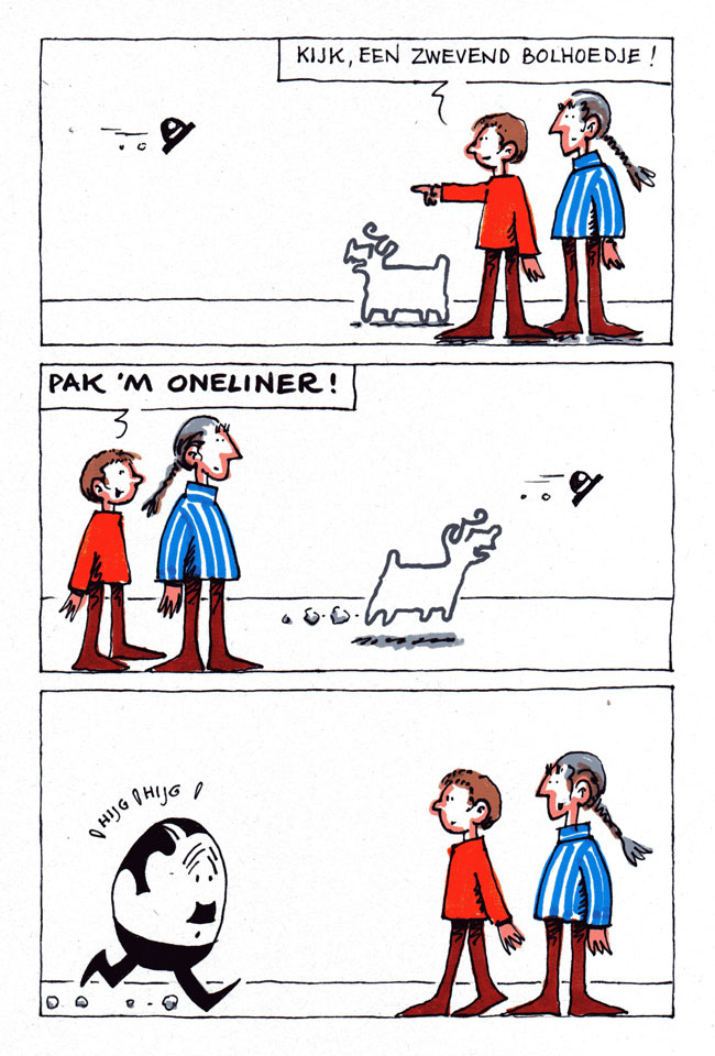 een zwevend bolhoedje...