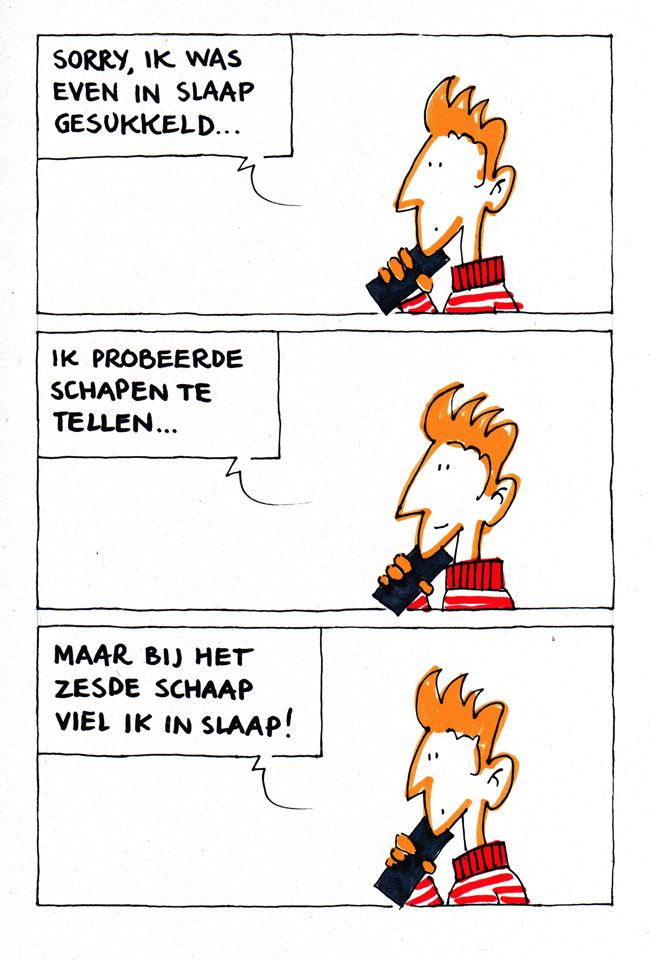 schapen tellen...
