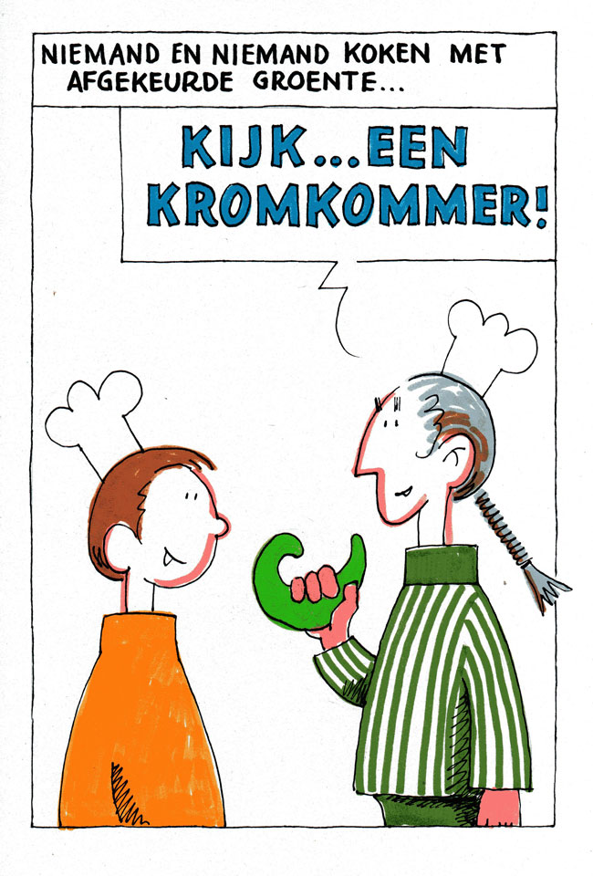 een kromkommer...