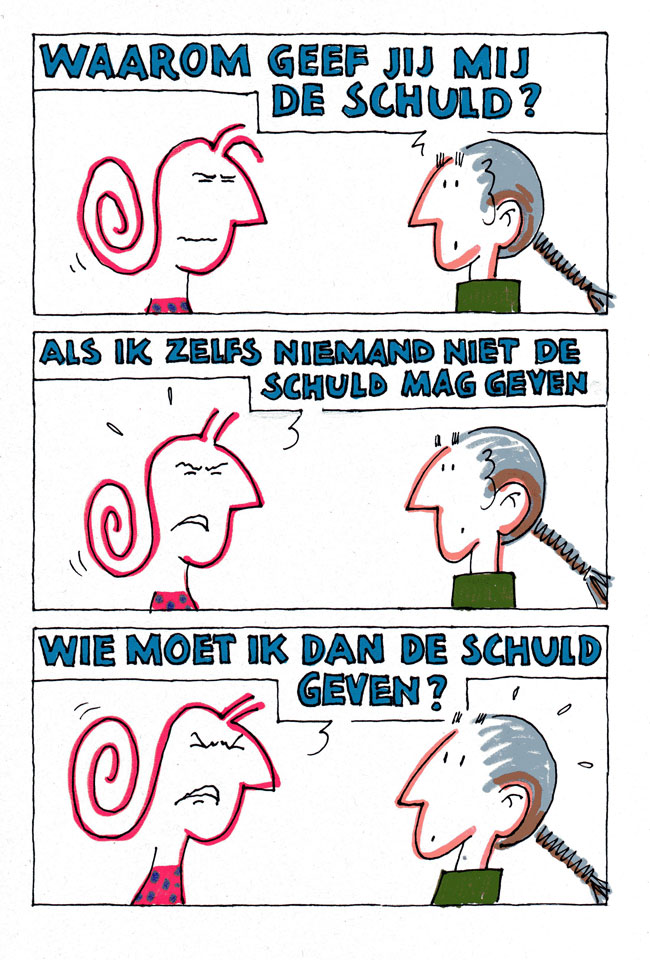 de schuldvraag...