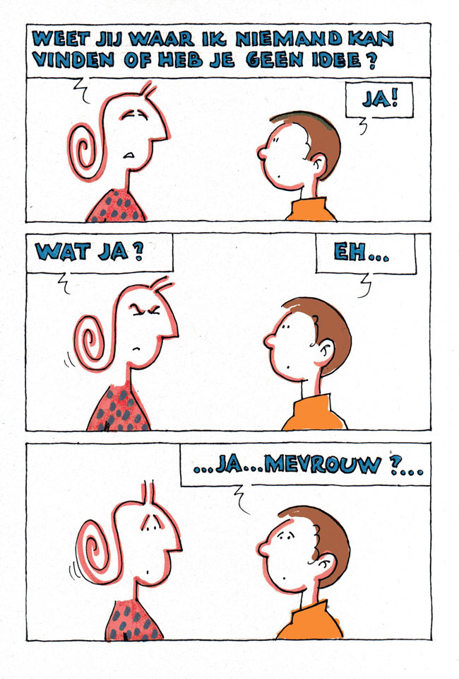 ja mevrouw