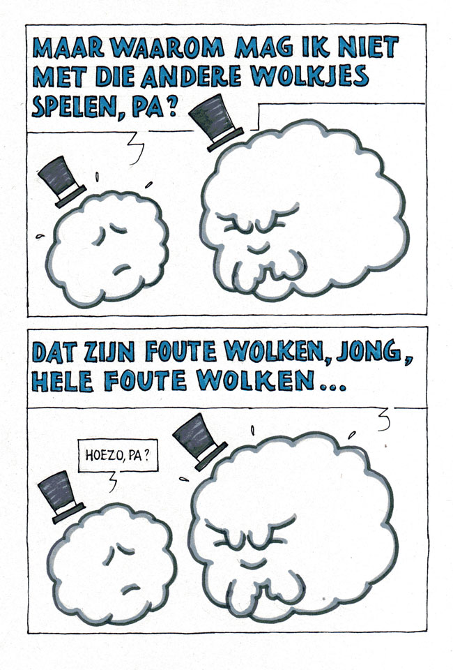 foute wolken...