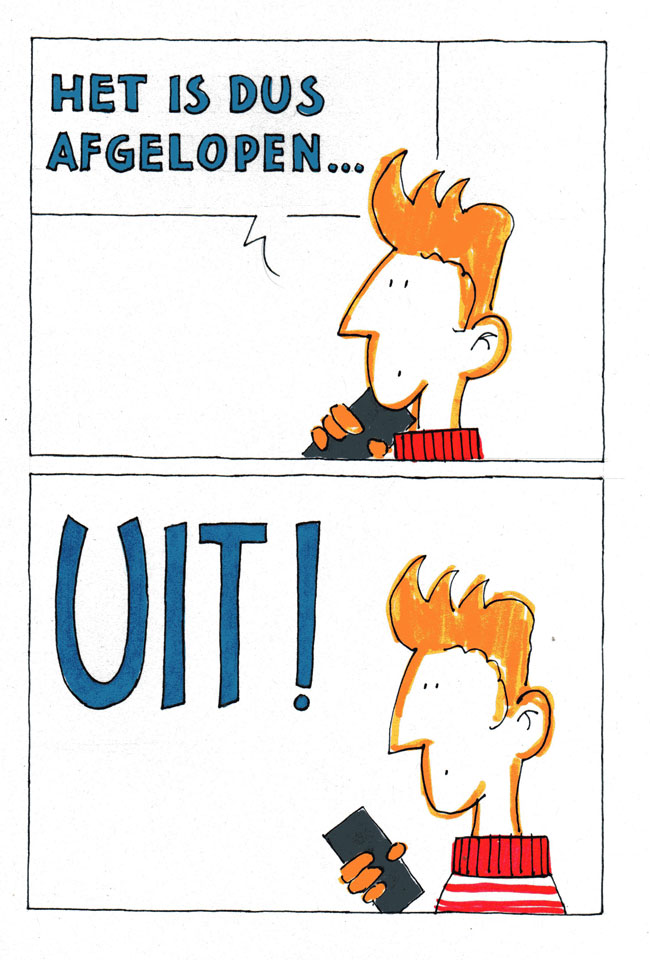 afgelopen...