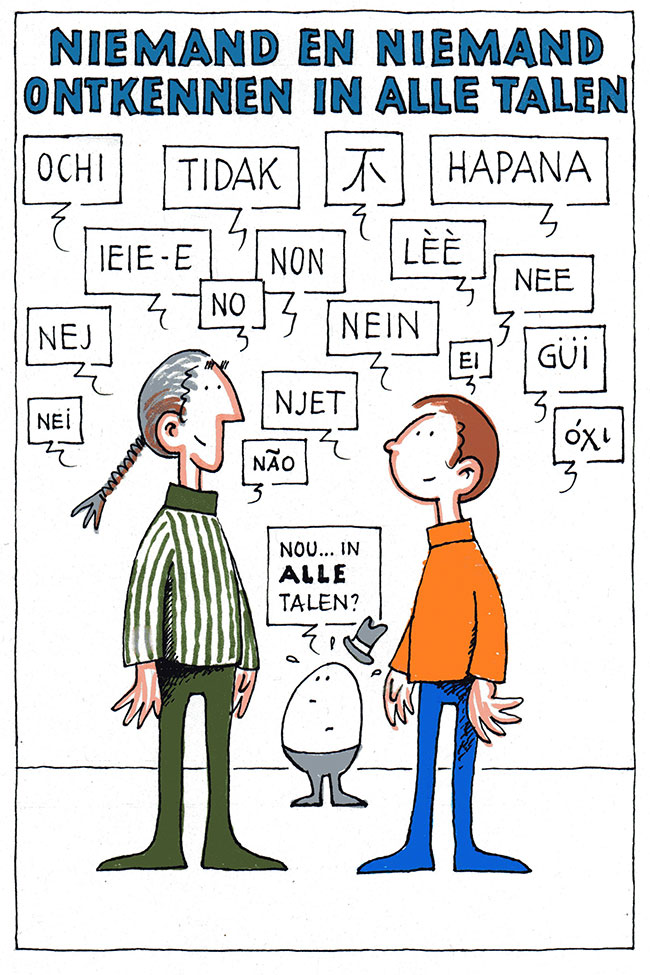 ontkennen in alle talen...