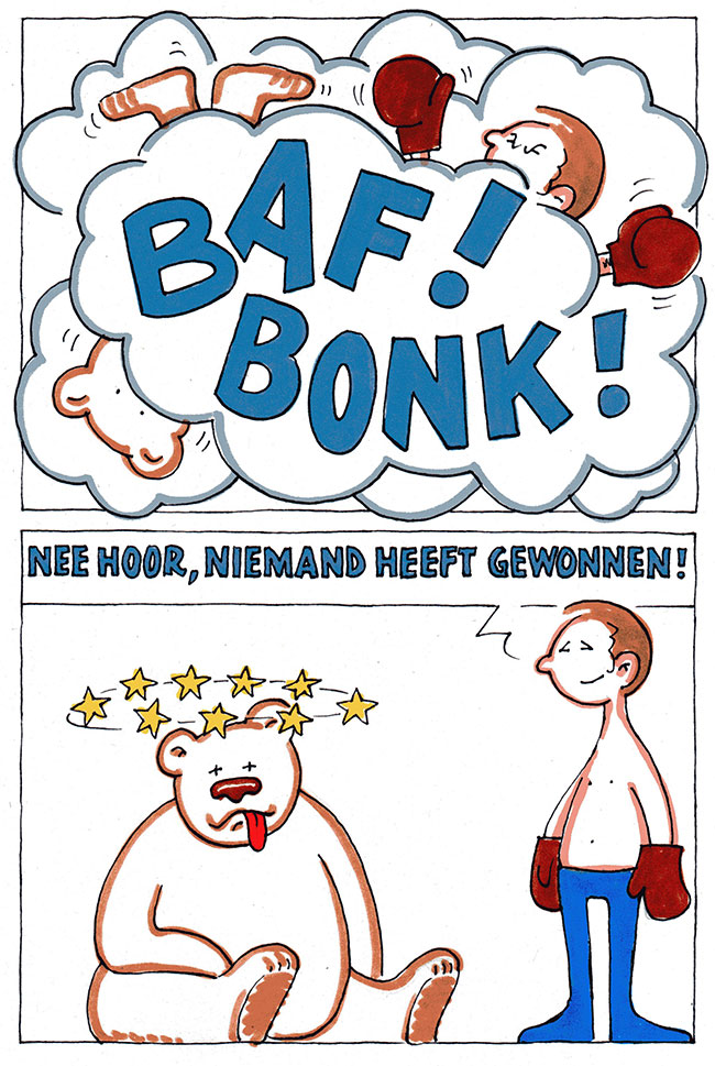 niemand heeft gewonnen...