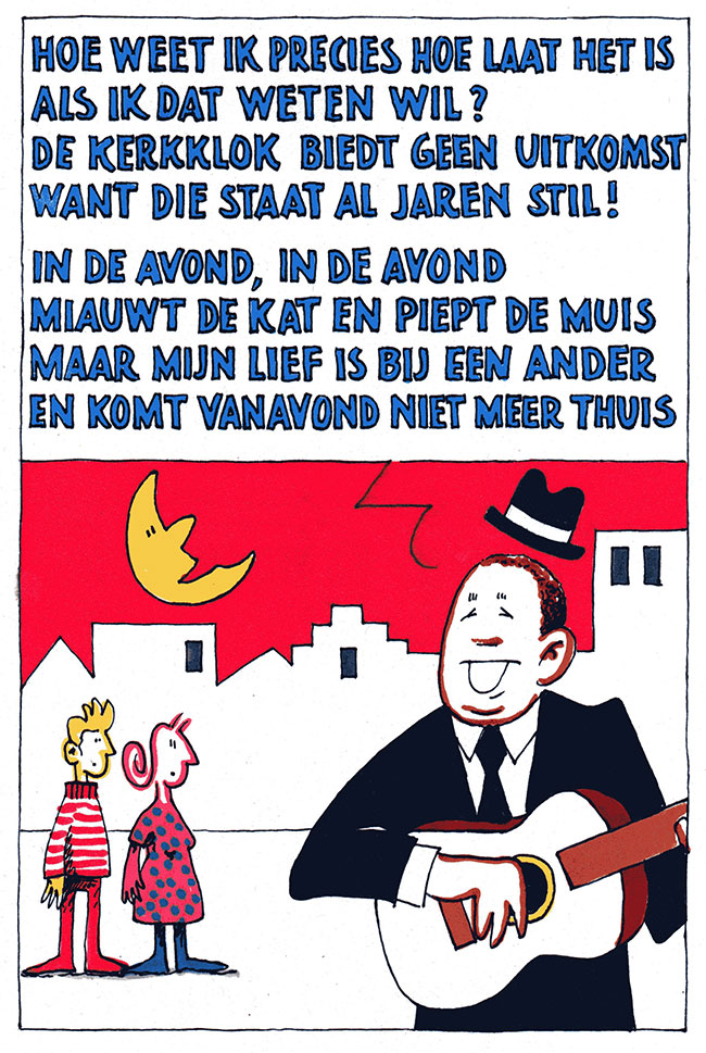 in de avond, in de avond...