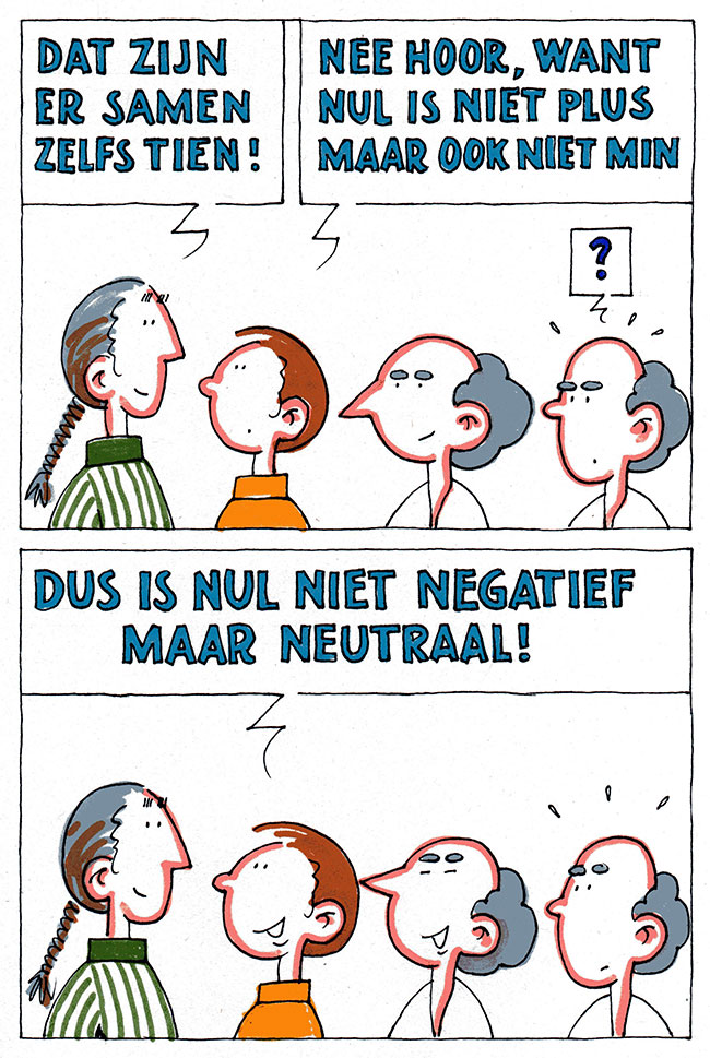 nul is neutraal...