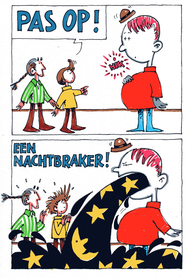 een nachtbraker...