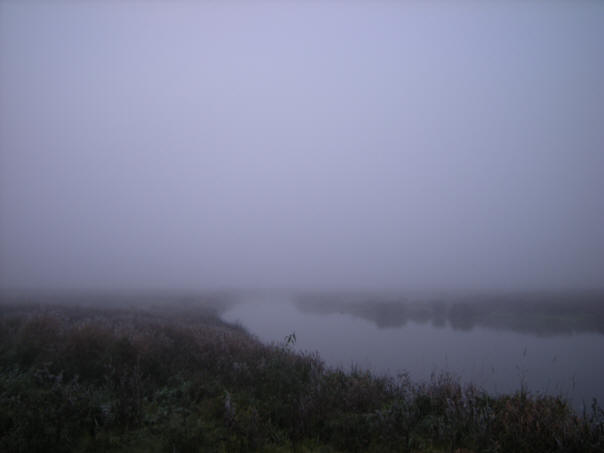 een mistige oktoberochtend...