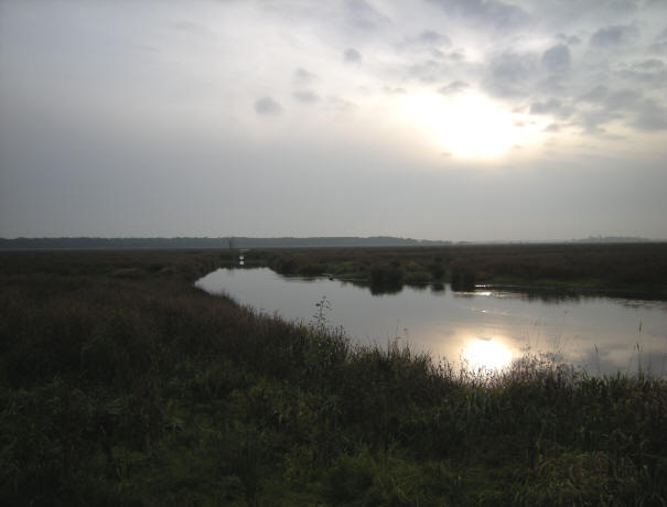 de zon gaat steeds vroeger onder in oktober...