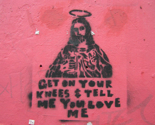 get on your knees...