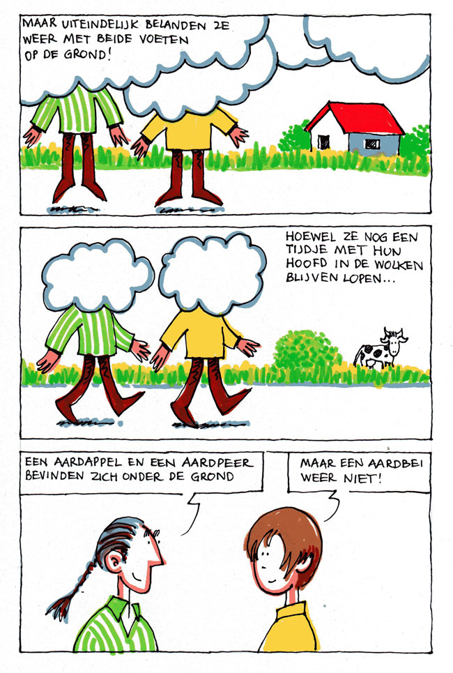 in de wolken, onder de grond...