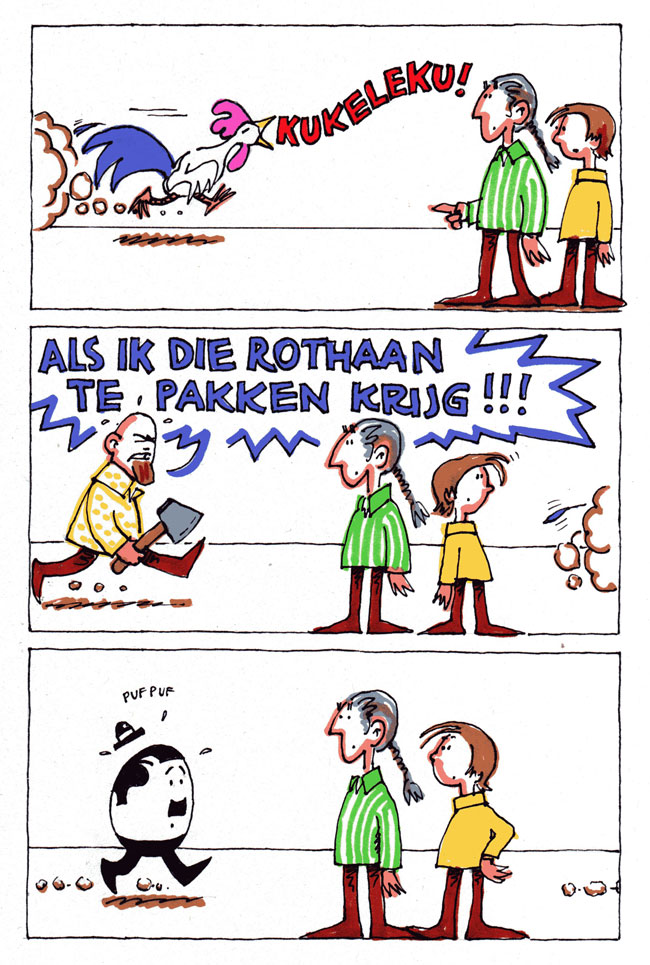 een haan, leon en een ei...