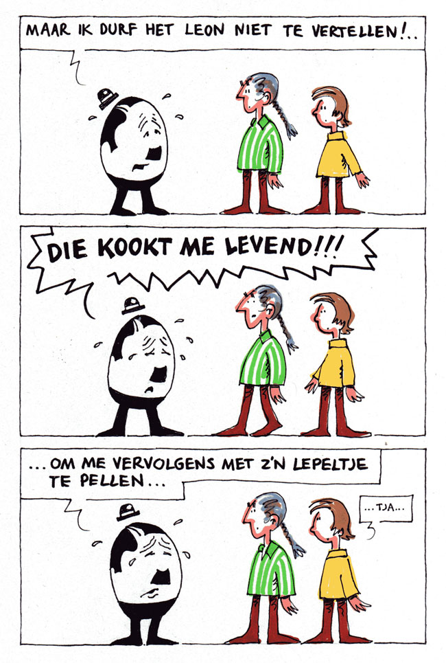 pellen met een lepeltje...
