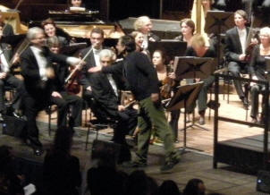 componist gordon na het concert...