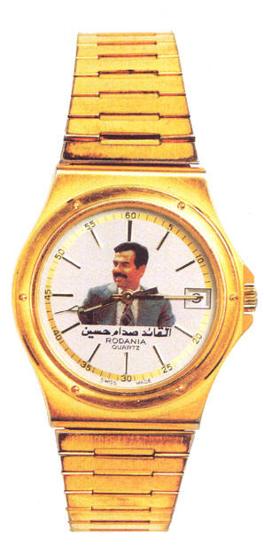 een van de vele sadam hoesseinhorloges...
