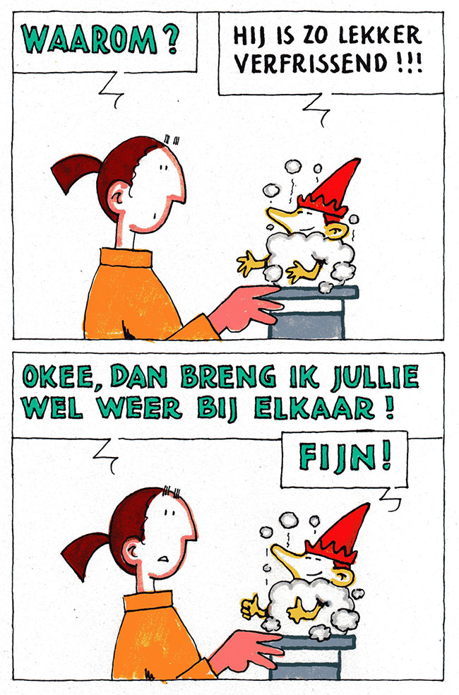 hij is zo lekker verfrissend...
