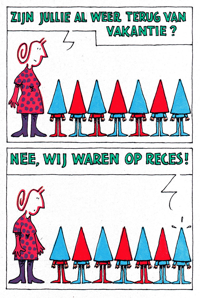 niet terug van vakantie...