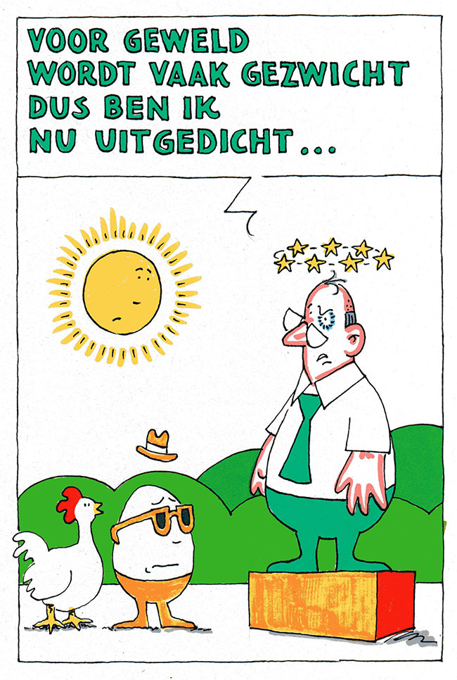 voor geweld wordt vaak gezwicht...