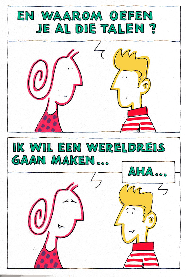 waarom oefen je al die talen?