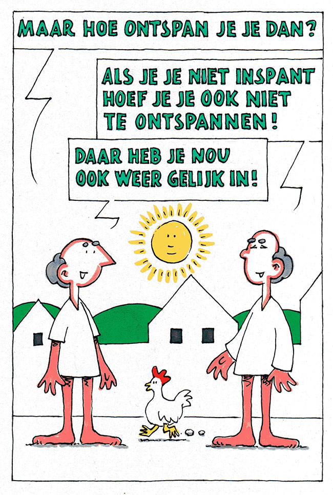 hoe ontspan je dan?