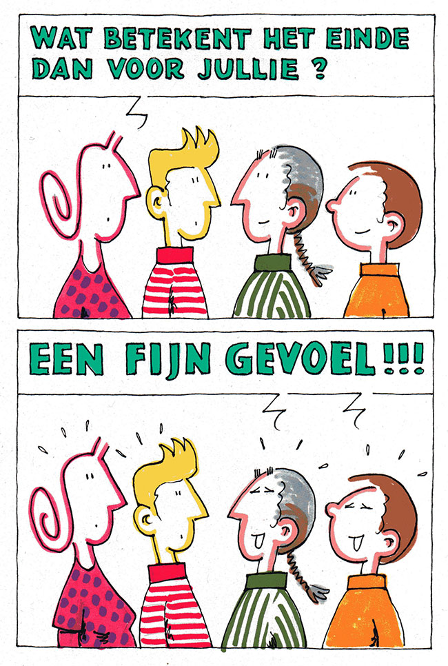 wat betekent het einde voor jullie?