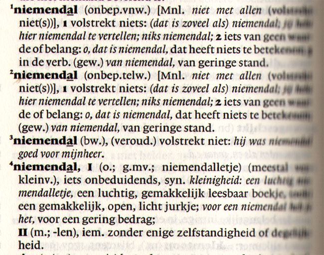 niemendal...