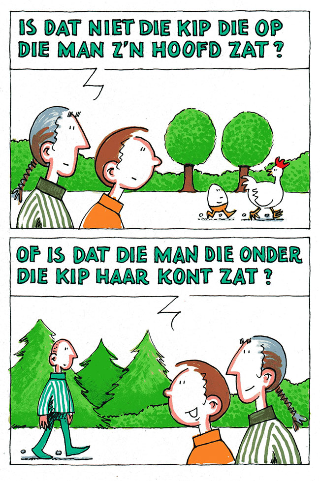 kip en man...