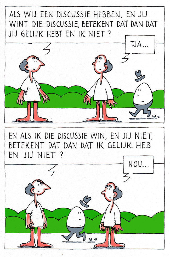 over discussies...